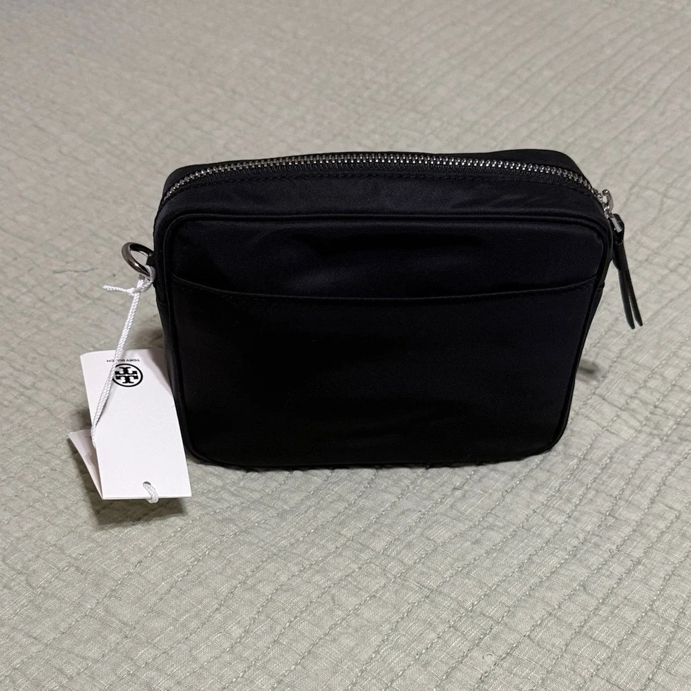 NWT Tory Burch Black Virginia Mini Crossbody Bag - Picture 2 of 5